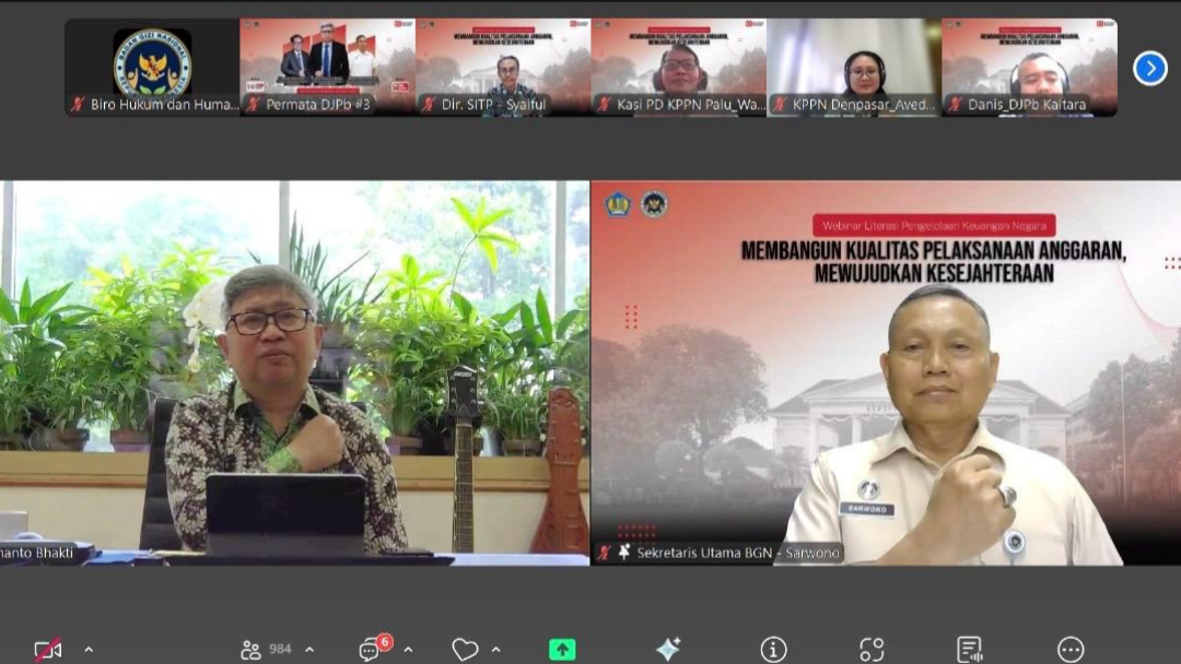 Tingkatkan Kualitas Anggaran, BGN Banda Aceh dan Kemenkeu Selenggarakan Webinar Literasi Keuangan